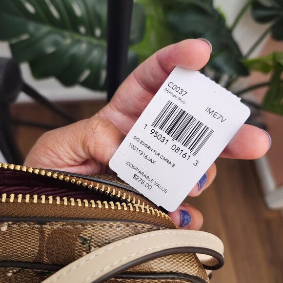 Coach Evergreen Floral Crossbody Camera Bag - Picture 4 of 4